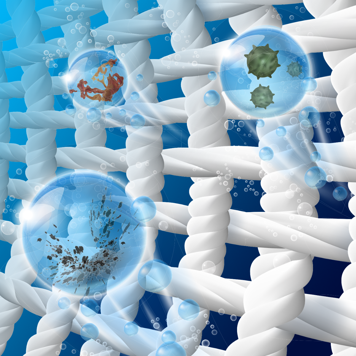 Bubbles Lifting Stains Square